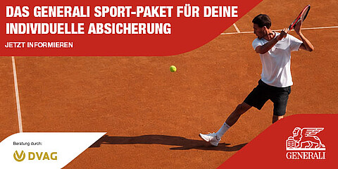 Das Generali Sport-Paket für deine individuelle Absicherung - UNFORCED ERROR. NICHT BEI UNS