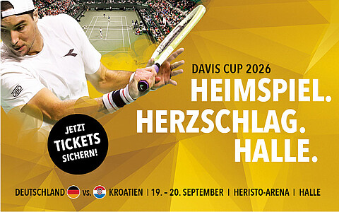 5+1-Aktion: Gemeinsam mit deinem Team zum Davis Cup nach Halle