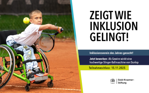 Zeigt wie Inklusion gelingt! DTB sucht den Inklusionsverein des Jahres 2025