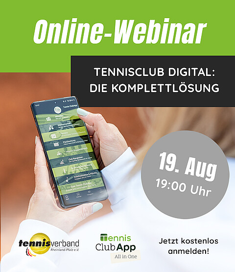 Digitale Komplettlösung einfach, modern und speziell für Tennisvereine
