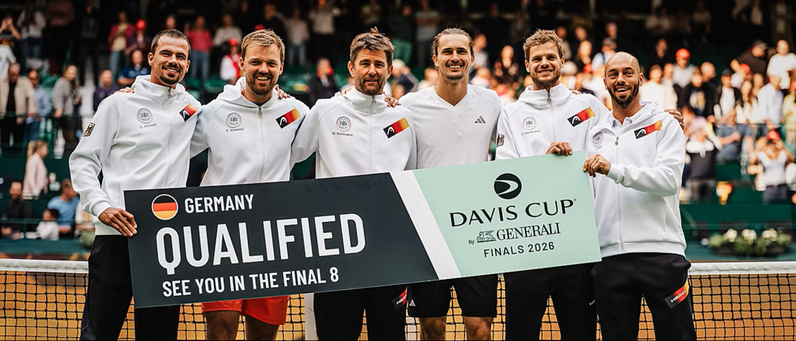 Davis Cup: Deutschland zum dritten Mal in Folge für Finals qualifiziert