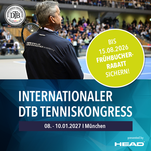 Internationaler DTB Tenniskongress 2027 – jetzt noch Frühbucherrabatt sichern